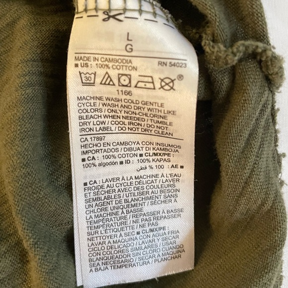 Old Navy, L, green, long sleeve shirt - Picture 3 of 3